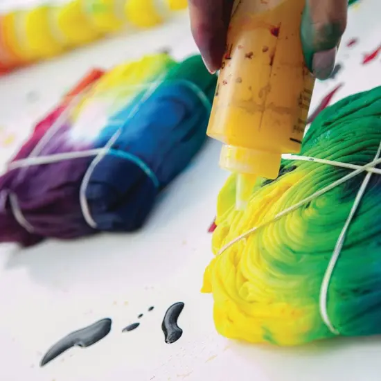 Procion Cold Water Dye Powder, 8-Color Assortment, 8-oz. Bulk Jars, for Tie-Dye, Batik, Ice Dyeing, Non-Toxic. Pack of 8. {5}