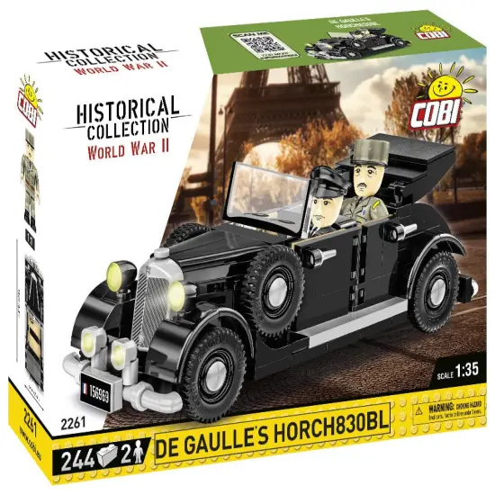 COBI Historical Collection World War II De Gaulle's Horch830BL Vehicle {2}