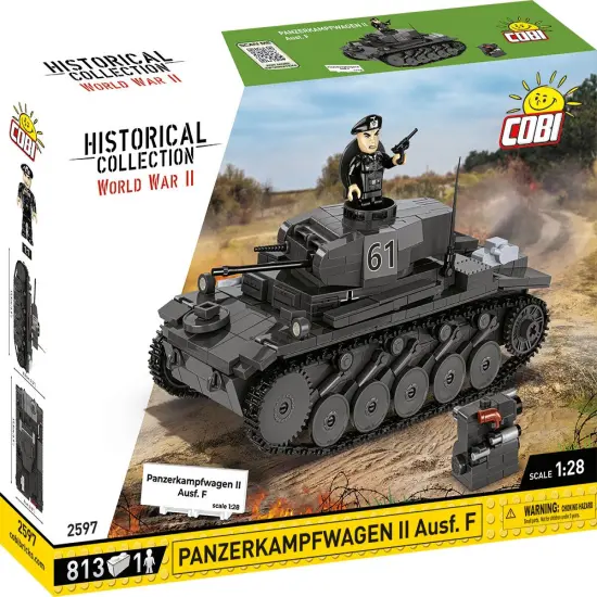 COBI Historical Collection WWII PANZERKAMPFWAGEN II Ausf. F Tank {1}