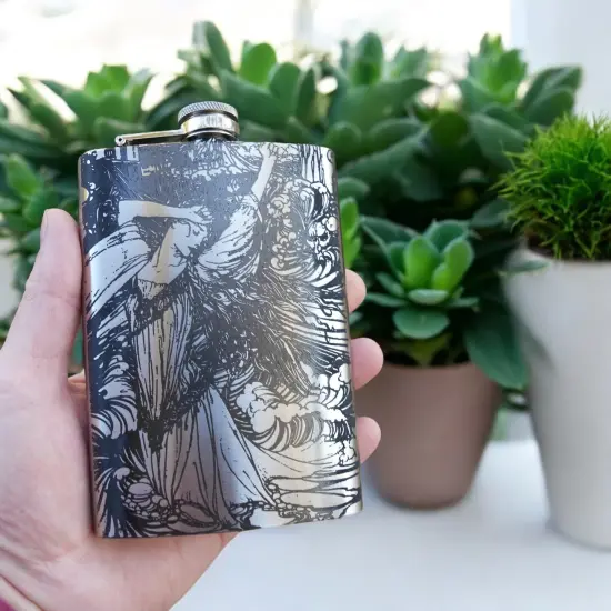 8oz Nayad Stainless Steel Flask {6}