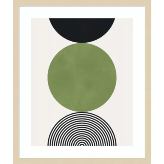 Circle composition 11 by Vitor Costa Wood Framed Wall Art Print {1}
