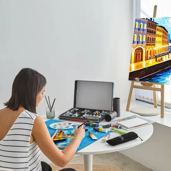 Professional Oil Paint Set, 24 Oil Paint Tubes 0.4oz, Artist Paint Set for Adults, Oil Based Paint for Canvas, Mini Oil Painting Set, Professional Paint Set Non Toxic, Oil Base Paint, Mini Paints {5}