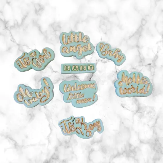 Baby cookie cutter & stamp / fondant cutters {1}