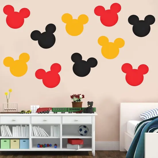 45 Pcs Mouse Cutouts Silhouette Mouse Birthday Paper Decorations {4}