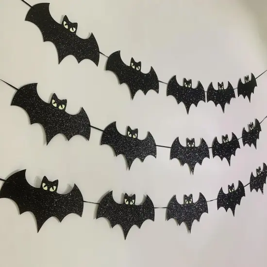 Halloween decorations - Glow Eyes Bats {2}