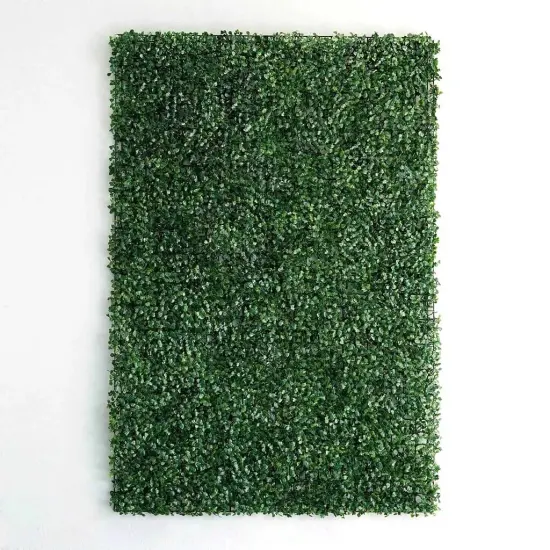 Artificial Faux Foliage Large Green Leaves 11 sq ft UV Protected Wall Mat Hedge {1}