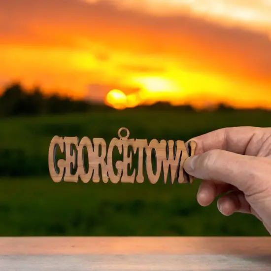 Georgetown - Cedar Ornament {6}