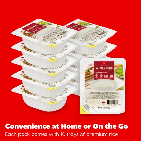 IRIS USA Japanese Rice, Instant White Microwave Rice 80 seconds {6}