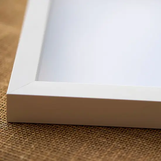 Photo Size Shadow Box 3/4" Depth White Picture Frame - UV Acrylic, Backing, Hanging Hardware {3}