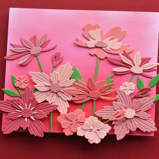 Memory Box Solid Core Cardstock 6"X6"-Blush {3}