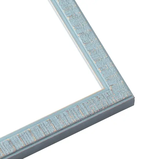 Textured Blue Picture Frame - UV Acrylic, Backing Board, Hanging Hardware Included {4}