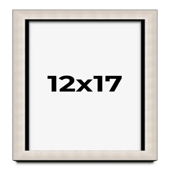 Minimalist Shadow Box Silver Picture Frame - UV Acrylic, Backing, Hanging Hardware {1}