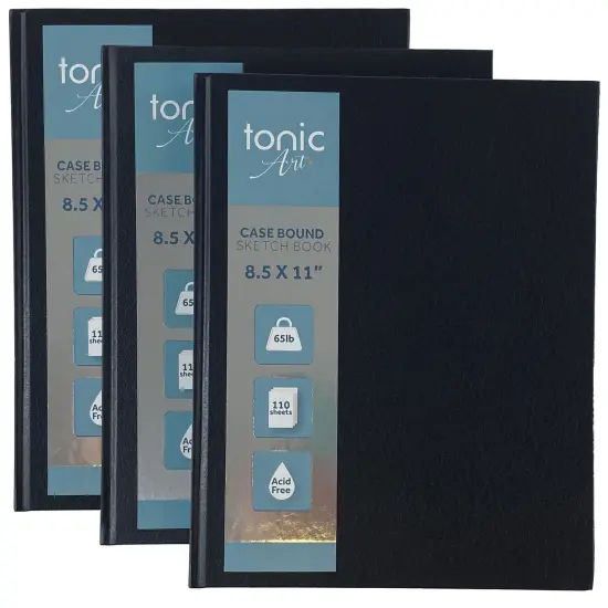 Tonic-Art Hardcover Sketchbook 8.5"X11"-65lb, 110 Sheets {3}