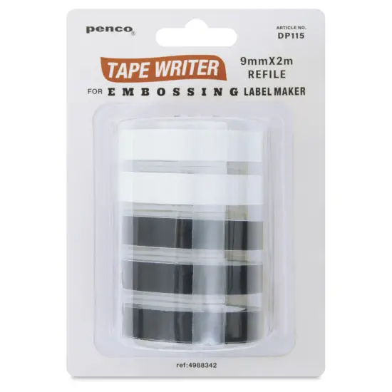 Penco Tape Writer - Embossing Label Maker Refill, Pkg of 4 {1}