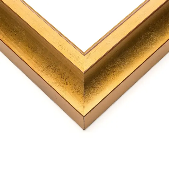 Shadow Box 1.75" Deep Gold Picture Frame - UV Acrylic, Foam Board Backing, Hanging Hardware {1}