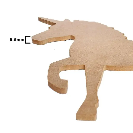 Pack of 3 - Little Birdie MDF Base Standing Unicorn 12"X9.5"-Standing Unicorn {4}