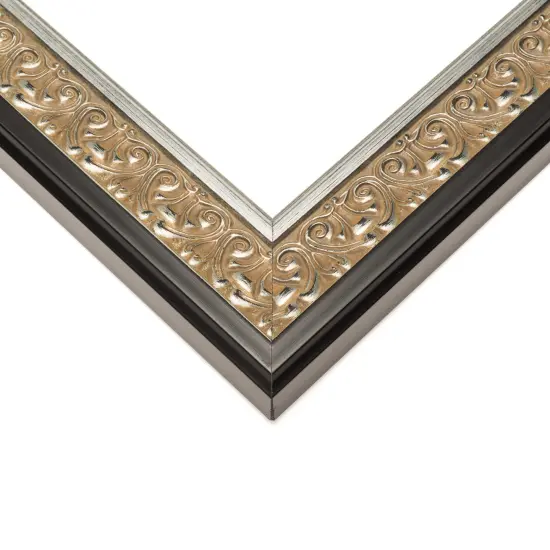 Square Ornate Silver Picture Frame - UV Acrylic, Foam Board Backing, Hanging Hardware {2}