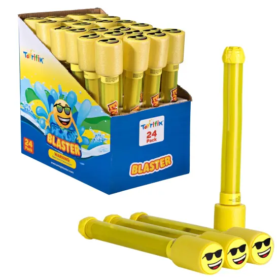 24 Pack Emoticon Blaster Water Guns- Bulk Pack Water Shooters For Summer Party Favor or Activity Fun Gun For Kids- Water Gun Bundle Pack {2}