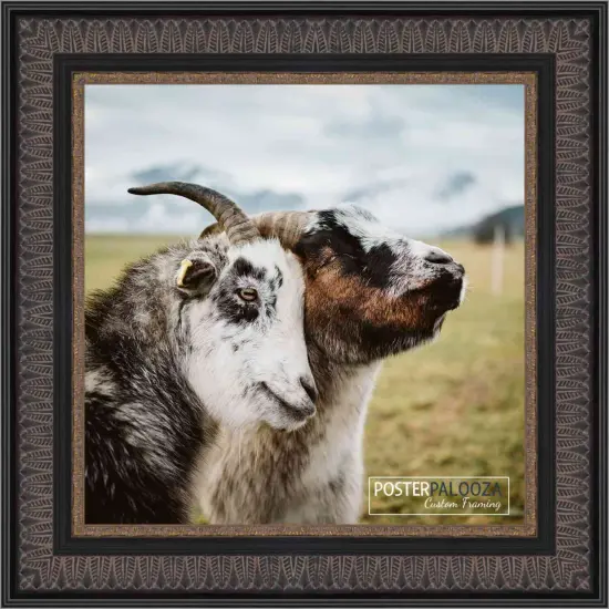 Panoramic Museum Brown Picture Frame - UV Acrylic, Foam Board Backing, Hanging Hardware {4}