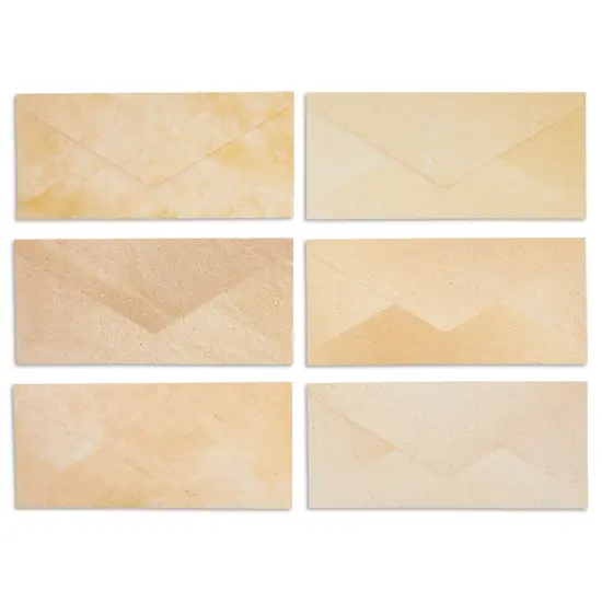 96 Piece Stationary Set for Writing Letters - 48 Pack Vintage Style Stationery Paper and Envelopes Set - Party Invitations, Scrapbooking, Penpal, Calligraphy (8.5x11 Inches) Brown {7}