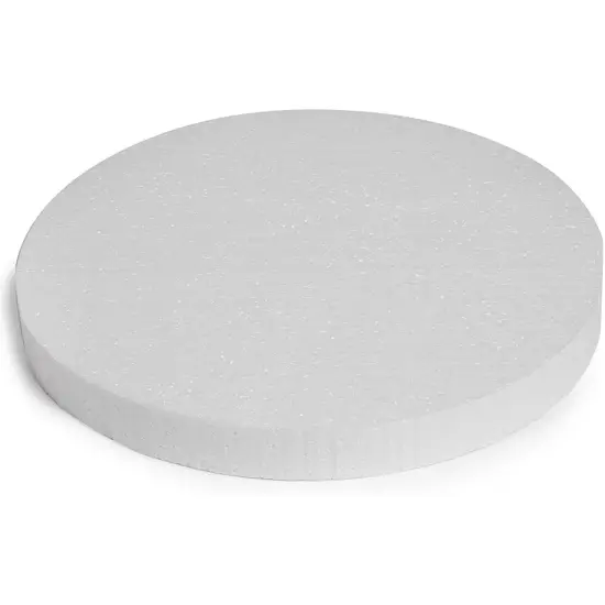 Craft Foam Circles Disks, Art and DIY Supplies (10 x 10 x 1 in, 6 Pack) White {4}