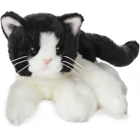 Bearington Collection Domino Cat 15 In Stuffed Animals Black Cat Plush Toy - Tuxedo - Stuffed Cats That Look Real - Plushies for Kids, For Ages 3-14 Multicolor {1}