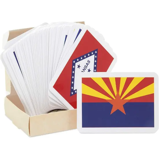BLUE PANDA 50 US States & Capitals Flash Cards for Kids Ages 3-14 - Quick Study Deck - US State Capitals Card Set for Learning - Countries of The World Flashcards - Country Flashcards, 2.5 x 3.5 in {3}