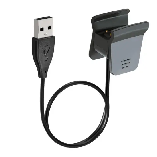 Insten USB Charging Cable Compatible with Fitbit Alta HR Fitness Tracker, Black, 10 in {6}