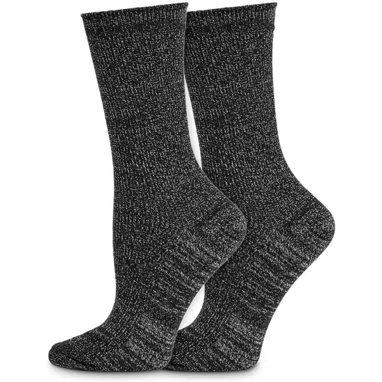 Glitter Ankle Socks for Women, 3 Metallic Colors (One Size, 3 Pairs) Multicolor {5}