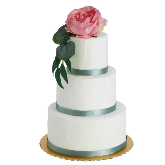 3 Piece Round Foam Cake Dummy Set for Decorating, Faux Cake in 3 Sizes for Birthday, Wedding Display (10.8 Inches Tall) White {6}