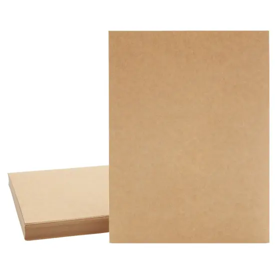 96 Sheets Brown Kraft Paper Cardstock, 176gsm (8.5 x 11 In) for Crafts, Wedding, Party Invitations, Drawing, DIY Projects {7}