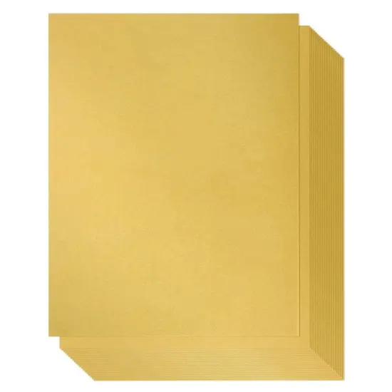 96 Sheets Gold Metallic Shimmer Paper, 8.5 x 11 Double Sided, Letter-Sized for Arts and Crafts {1}