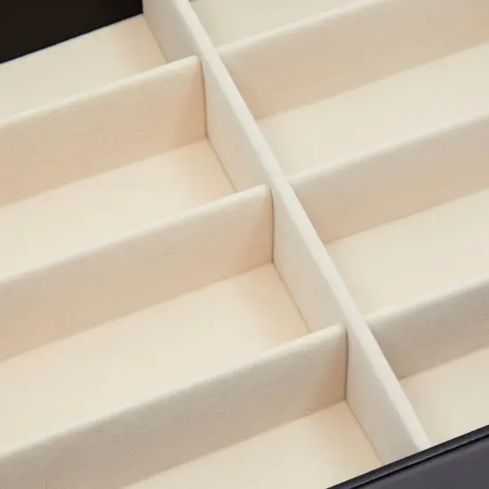 8 Slot Sunglasses Organizer Storage, Eyeglasses Holder for Home – Multiple Glasses Display Case (12.7x9.8 in) Black {5}