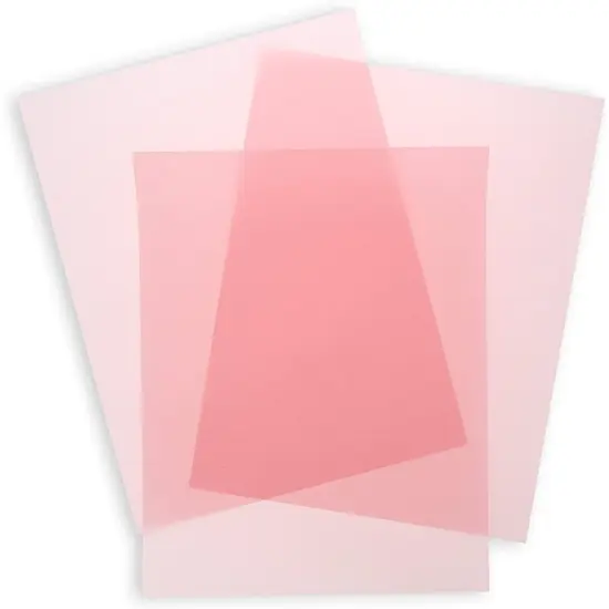 50 Sheets 8.5 x 11 in Vellum Paper - 100GSM Printable Tracing Paper for Invitation, Tracing, Sketching - Blush Pink {1}