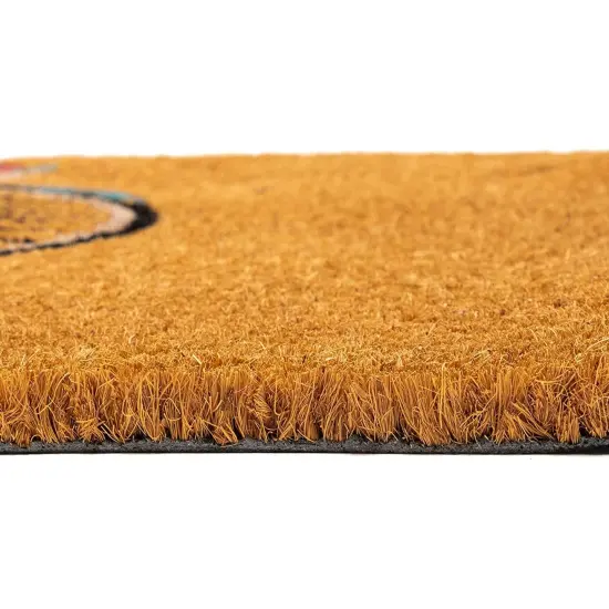 Natural Coir Doormat, Bicycle Welcome Mat (30 x 17 Inches) Brown {5}