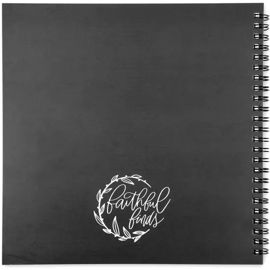 Faithful Finds Spiral Bound Prayer Notebook, Christian Devotional Bible Journal for Women, 60 Sheets/120 Pages (8.8 x 8.5 In) - Daily Prayer Journal for Woman - Spiral Prayers Journals White {7}