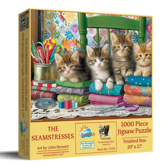 Sunsout The Seamstresses 1000 pc Jigsaw Puzzle 77153 {3}