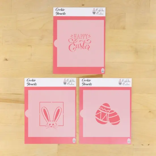 Happy Easter 3 Piece Cookie Stencil Bundle {1}