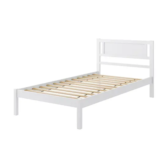 Platform Bed Frame with Headboard and Wooden Slats Support Perfect for Dorms {3}