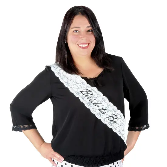 6 Pack Bulk Bride To Be Lace Sash {2}