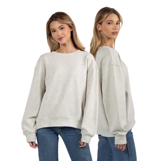 Ladies' Old School Crew Sweatshirt ASH GREY {4}
