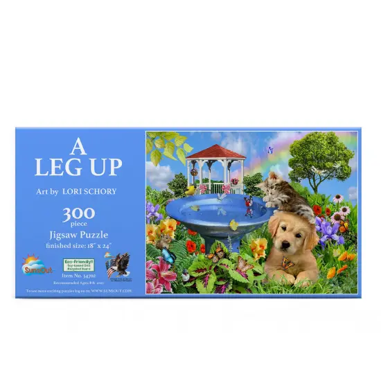 Sunsout A Leg Up 300 pc Jigsaw Puzzle 34702 {4}