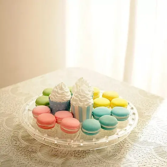 12" Clear Acrylic Cake Stand 6 in 1 Multifunctional Serving Platter Wedding Home {3}