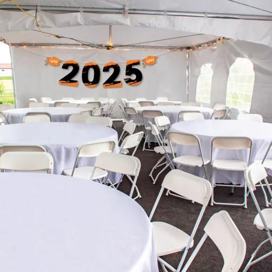 Big Dot of Happiness Orange Grad - Best is Yet to Come - Large Orange Graduation Party Decorations - 2025 - Outdoor Letter Banner {4}