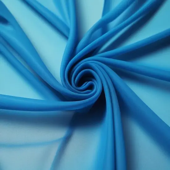 1 Yard Lightweight Chiffon Fabric for Elegant Draping & Apparel 58/60" Width Turquoise {1}