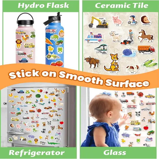 Reusable Sticker Book for Toddlers 2-4 Years, Stickers for Kids {4}