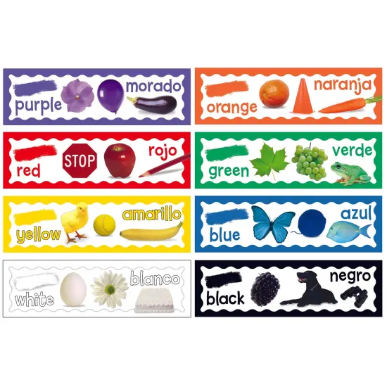 Colors Mini Bulletin Board Set, English-Spanish {1}