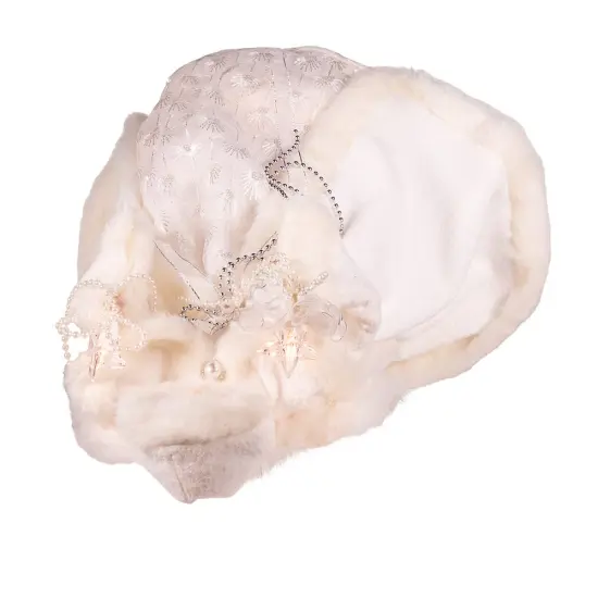 Kurt Adler UL 10-Light 14-Inch White Angel Tree Topper {5}