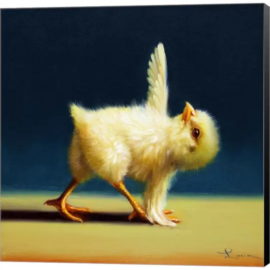 Yoga Chick Revolved Triangle by Lucia Heffernan 12" x 12" Canvas Wall Art {1}