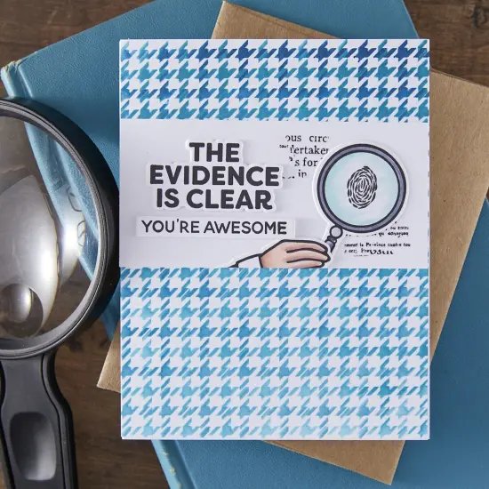 Hero Arts Case Closed Layering Stencils-Houndstooth {4}